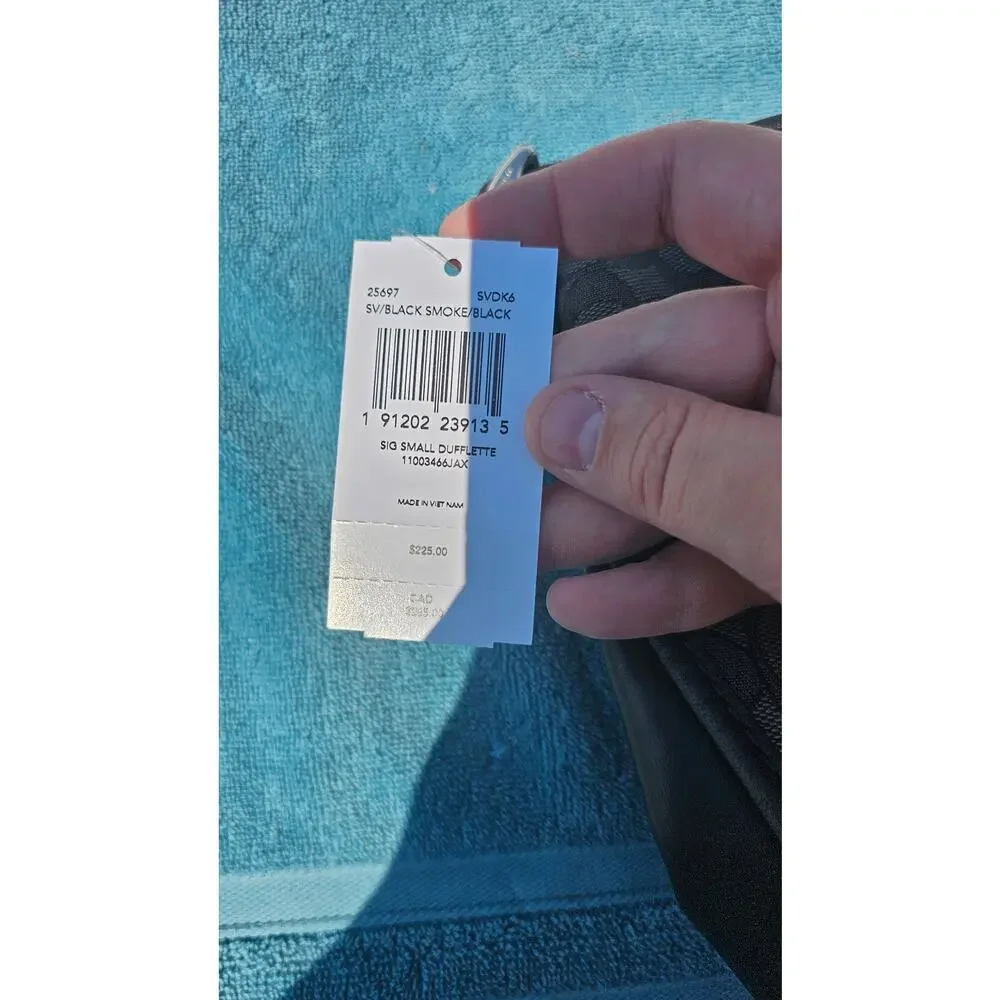 Coach Signature Small Black Smoke Duffelette purse-‎ Brand new with tags - Picture 5 of 5